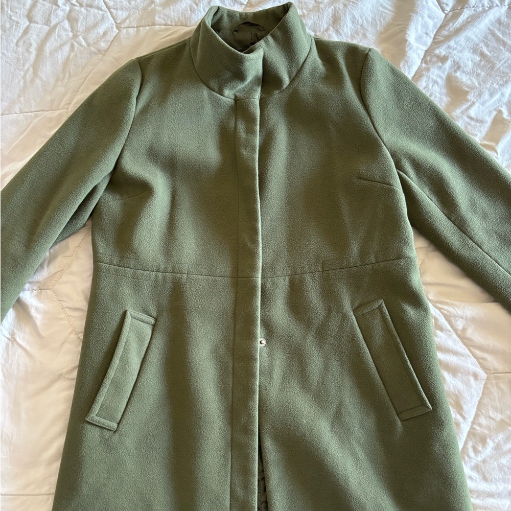 army green color wool jacket